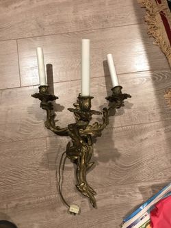 Wall sconces.