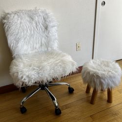 Modern Shaggy Office Chair