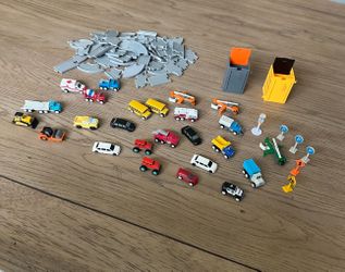 Mini Driven Toy Vehicles And Cars  With Roads