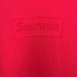 Supreme Cut Out Logo Crew Neck