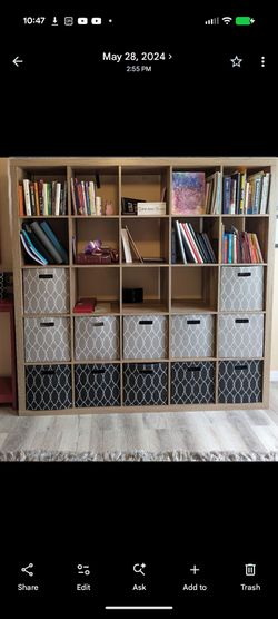 Earthtone bookshelf