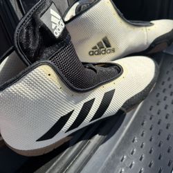 Adidas HVC 2 Wrestling Shoes Size 16 FV2470 White Black Gum Sole Mat Shoes