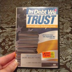 3/$10 🌟 In Debt We Trust: America Before the Bubble Bursts DVD
