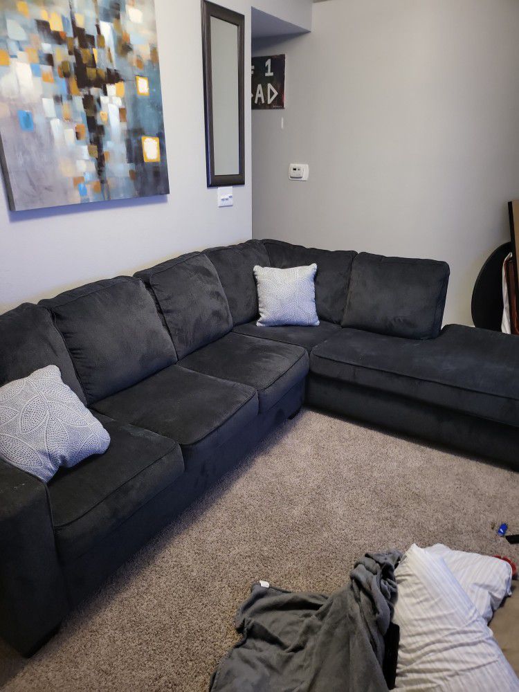 Sectional Gray Couch Just Bought In January From Ashley Furniture 