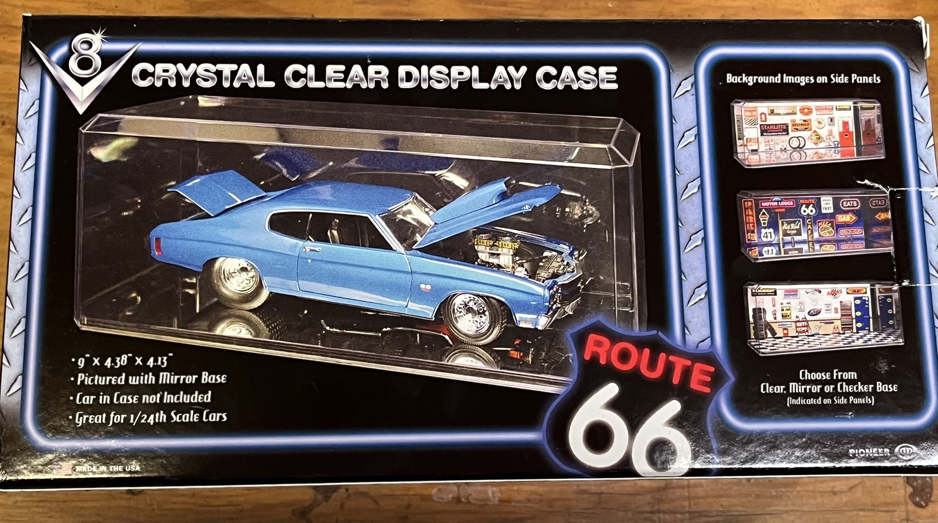 Clear Display Case Route 66 Crystal 1:24 Scale (price Is For Each