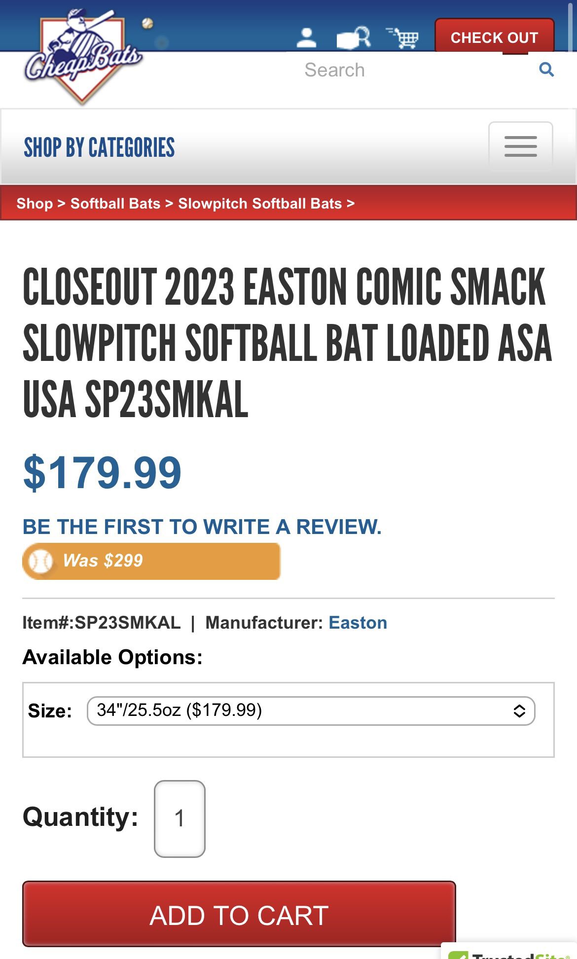 2023 Easton Smack Slowpitch Softball Bat