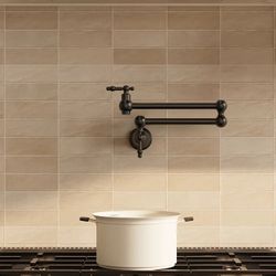 Single Cold Water Pot Filler Kitchen Faucet Matte Black SFS-1128-BK