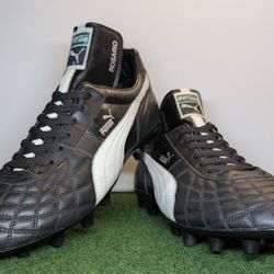 Restored Classic Vintage Puma King Soccer Cleats Shoes Size 9.5US