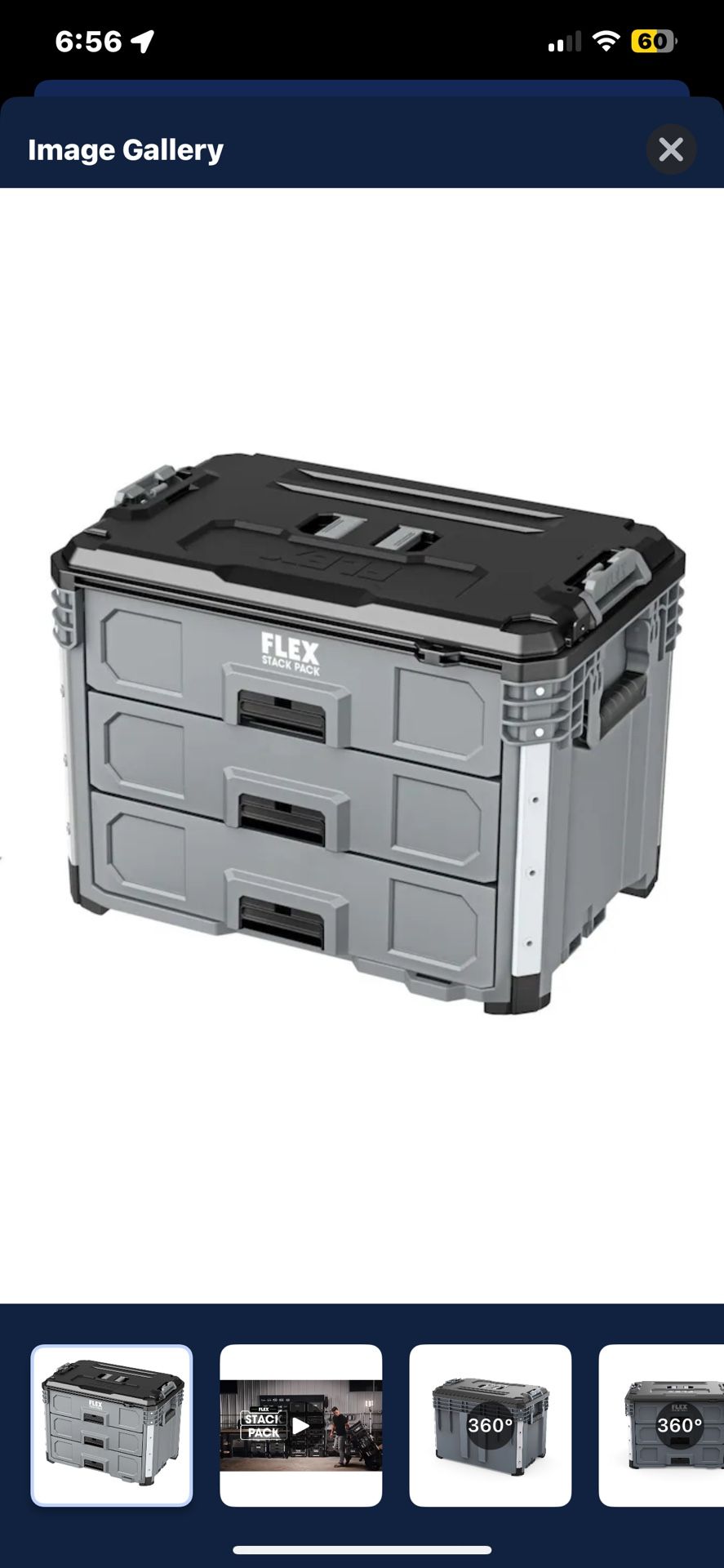 Flex three drawer toolbox