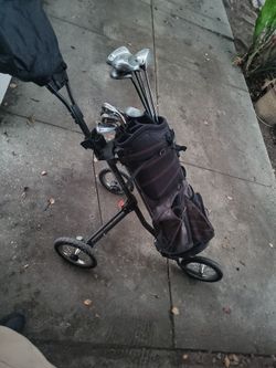 Golf Clubs With Rolling Carrier