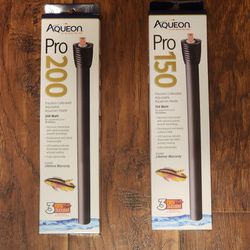 Aqueon Pro Shatterproof Heaters 200 & 150