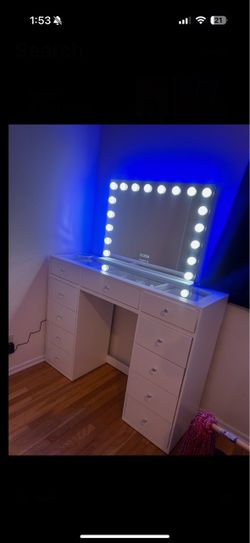 White vanity