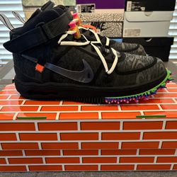 Off-White X Nike Air Force 1 Mid “Black”