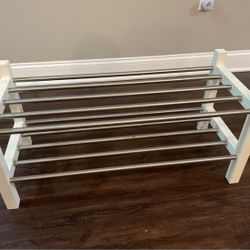 IKEA TJUSIG Shoe rack - white