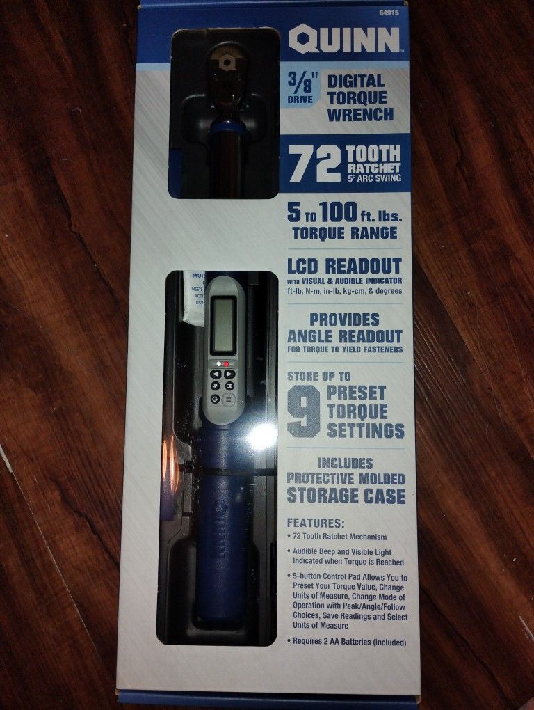 14"Lock Hex And Hex Head Ratchets Digital Torque Wrench 3/8