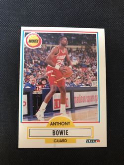 1990 Anthony Bowie basketball card