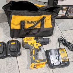DeWalt 20V Lithium Ion Drill & Batteries