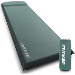INVOKER 3.15" Self Inflating Camping Sleeping Pad, Ultra-Thick Elasticity Foam Fast Inflating 4-Season Insulated Durable Camping Mat Air Mattress with