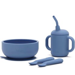 Lalo First Bites Silicone Baby Feeding Set