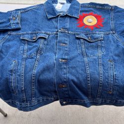 New Men’s XL Denim Jacket With Suncoast Logo On Reverse!