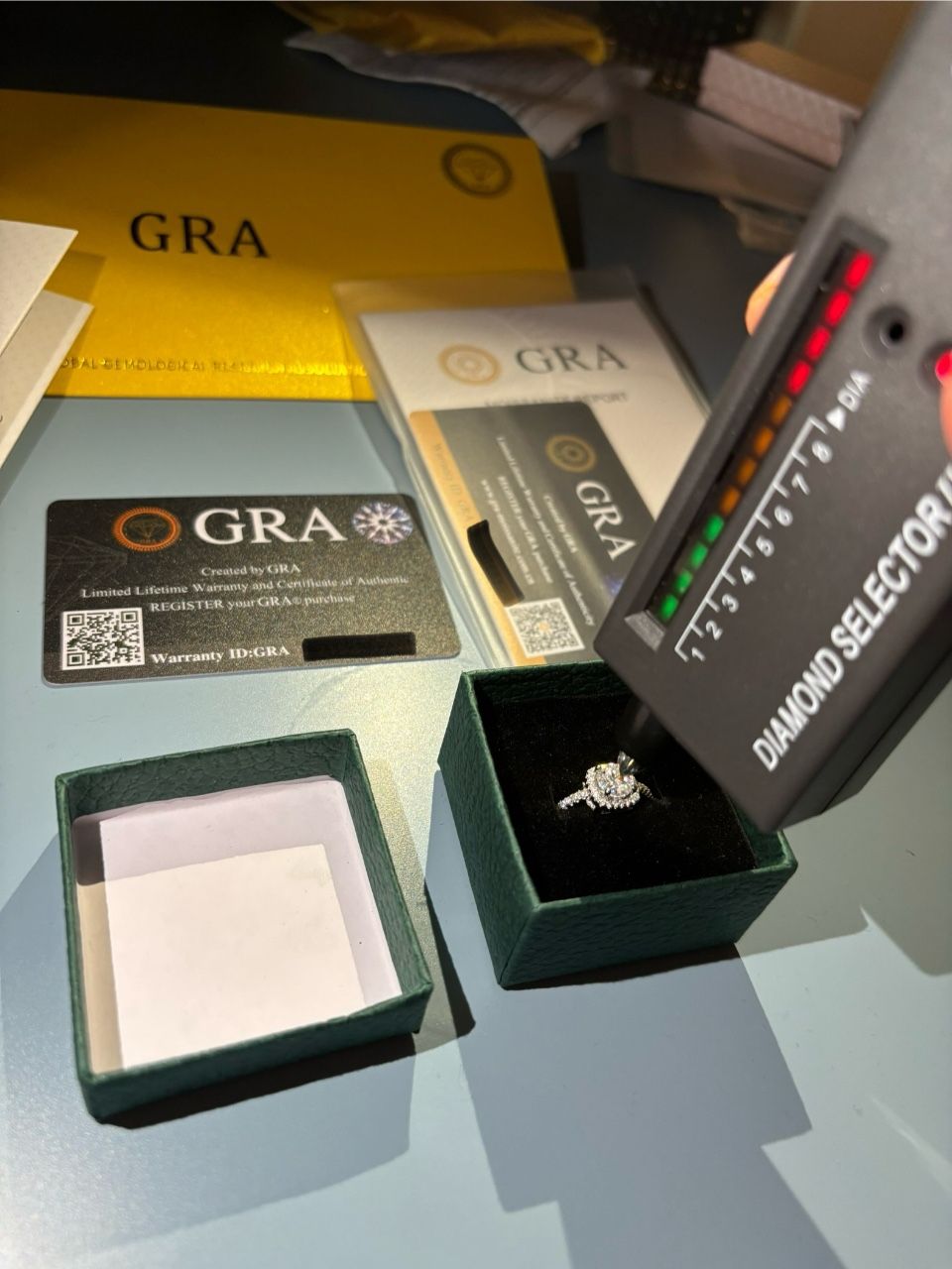 Moissanite Diamond Engagement Ring 925 Silver