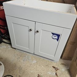 30 Inch Gray Vanity. Never Used. Bought A Display At Lowes