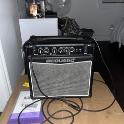 Acoustic amp with wires