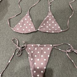 Polka dot bikini set