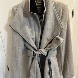 Calvin Klein Winter Wool Coat With Belt $120 OBO 