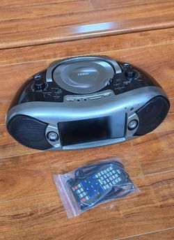 7" LCD Screen Bluetooth DVD Boombox, Supports SD/USB/SDHC Memory Cards