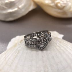 New Stunning Heart Adjustable Size Ring