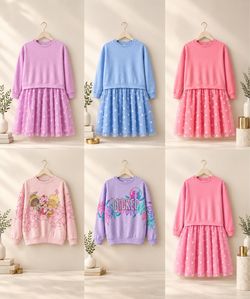 Girls Dresses & Character Sweatshirts New