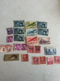 Vintage United States Postal Stamps 