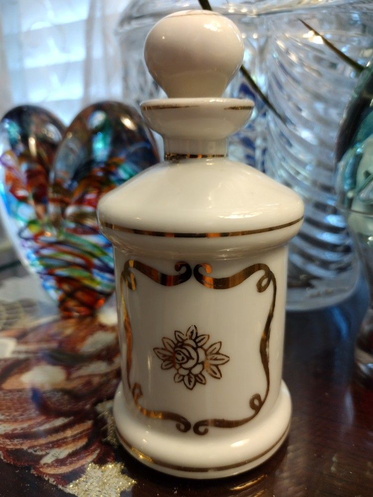 Vintage 5" Porcelain Apothecary Bottle