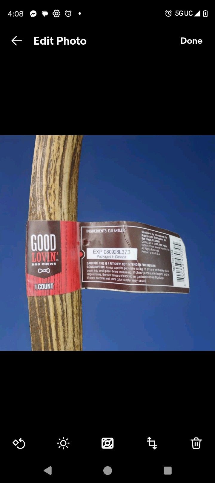 Good Lovin "Deer Antler & Elk Antler - Dog Chew Toys