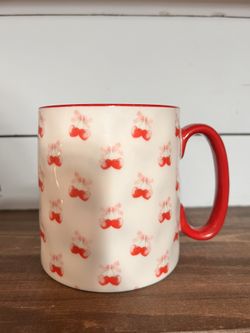 Cherries And Bows Red And Cream Coffee Mug