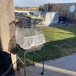 Large Bird Cage With Stand