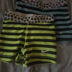 Size Small Super Vintage Striped Nike Pros Green And Teal 2 For 45 