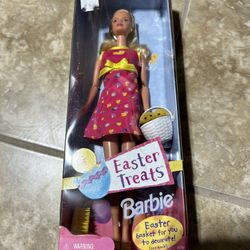 RARE SAMPLE DOLL/Easter Treats Barbie Special Edition 1999 Mattel 23786 See Info