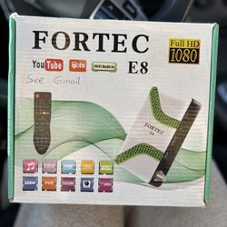 FORTEC E8 Full HD 1080p Satellite Receiver w/ WiFi & YouTube