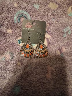 Orange Earrings