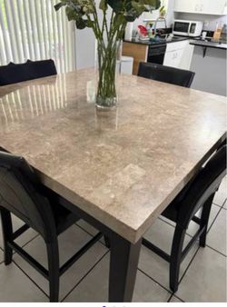 Beautiful stone high top table