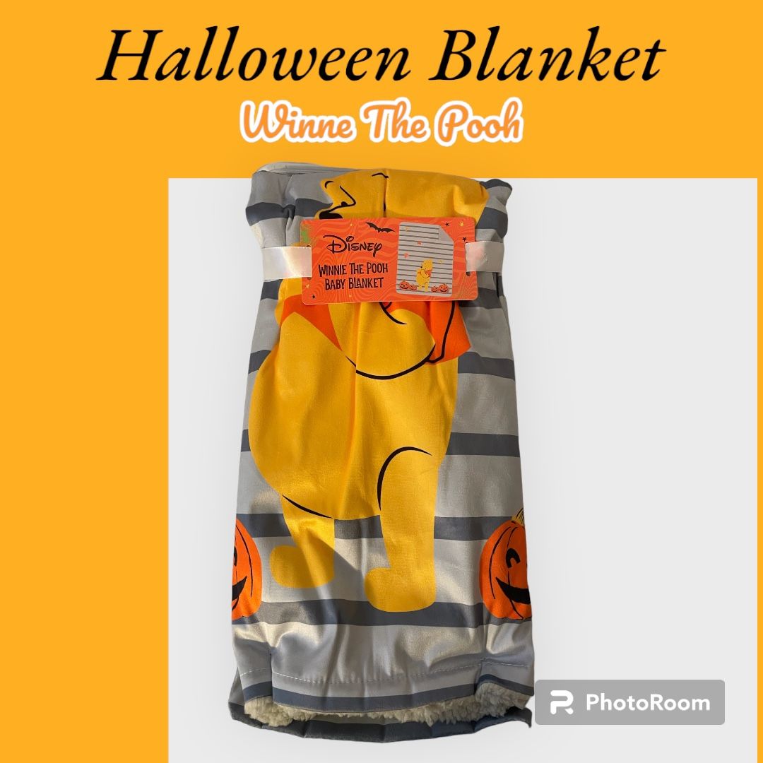 Winne The Pooh Halloween Baby Blanket !