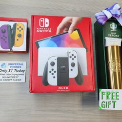 NINTENDO SWITCH OLED CONSOLE NEW IN BOX $1 DOWN TODAY REST IN PAYMENTS.NO CREDIT CHECK 