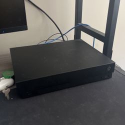 Xbox One X with Controller and Game Library
