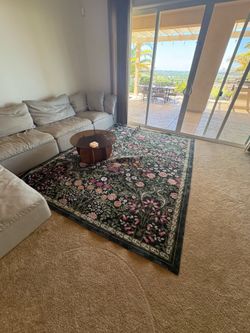 Couch and rug