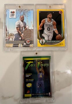 NBA Topps Rare Card Lot (3) Jayson Tatum /75 Tales Kevin Durant & Lebron James