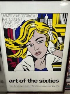 Roy Lichtenstein Art of the Sixties Framed Poster