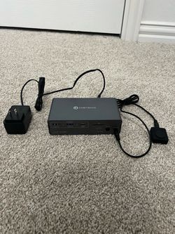 KVM Switch / Docking Station (handles 2 monitors and devices for 2 computers)