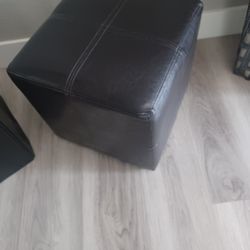 Approx 14 x 14 Dark Brown Ottoman